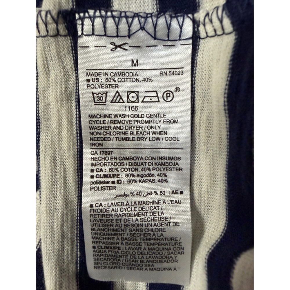 Old Navy T Shirt Dress Women's M Coastal Nautical Preppy Minimalist Capsule - Picture 7 of 8